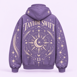 Lavender Stardust back view on very light lavender-pink studio background — design visualization