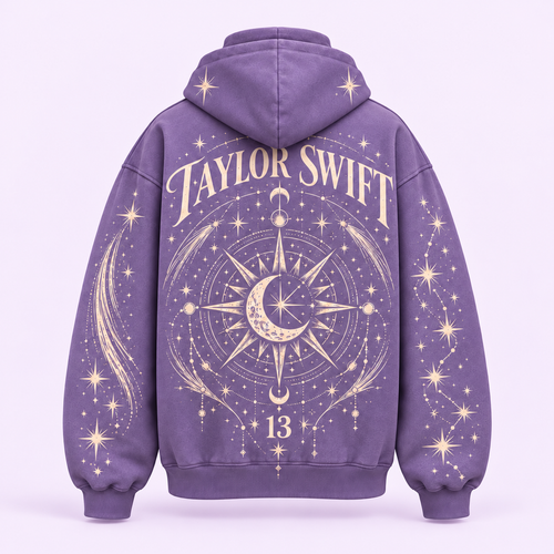 Lavender Stardust back view on very light lavender-pink studio background — design visualization